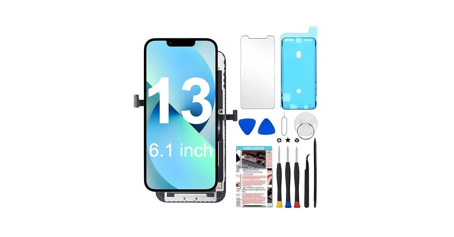 Amazon.com: for iPhone 13 Screen Replacement 6.1 inch (A2482
